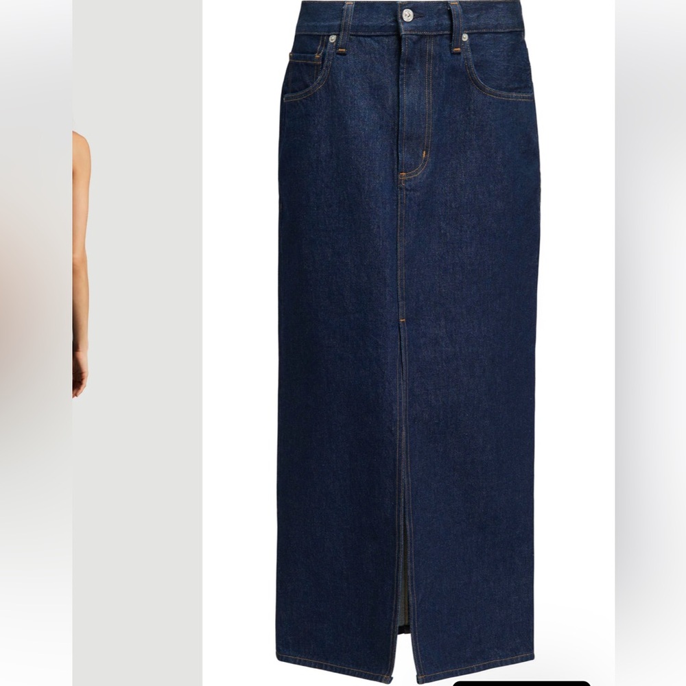 Citizens of humanity x argent Gwynn dark wash blue denim skirt - Picture 5 of 6